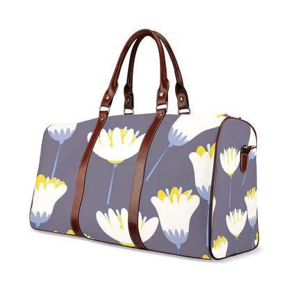 Floral Duffel Bags White Tulip