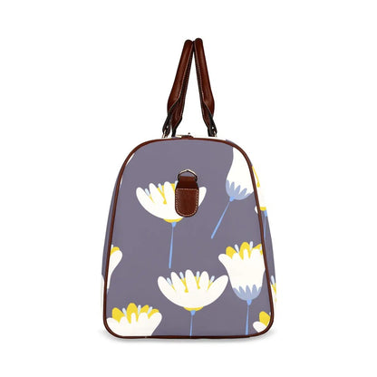 Floral Duffel Bags White Tulip