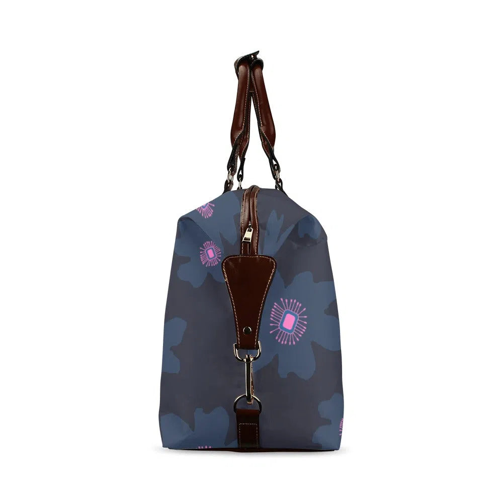 Floral Weekender Bag, Pink Hibiscus