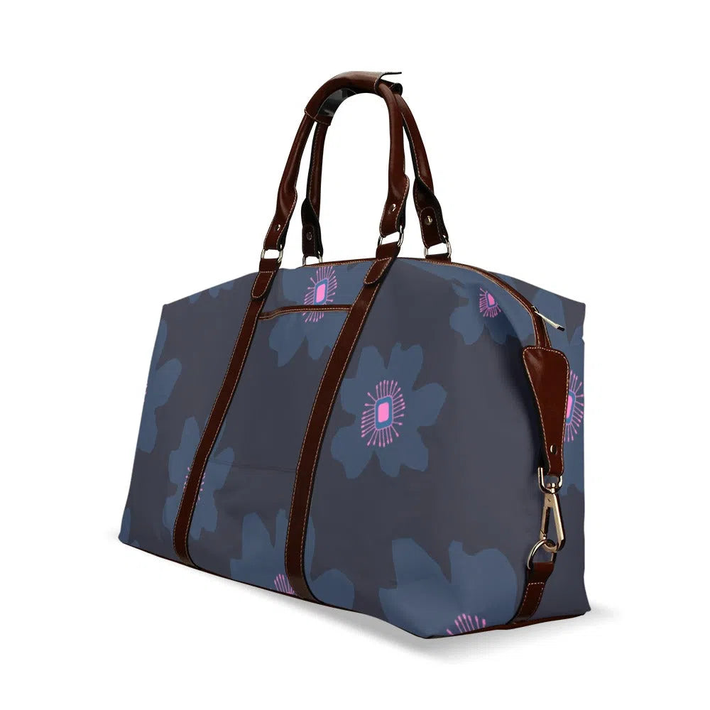 Floral Weekender Bag, Pink Hibiscus