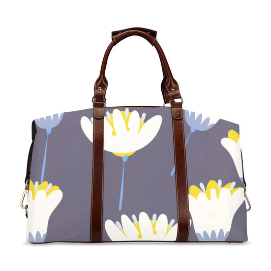 Floral Weekender Bag, White Tulip