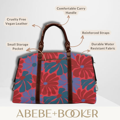 Floral Weekender Bag, Original Azalea Print