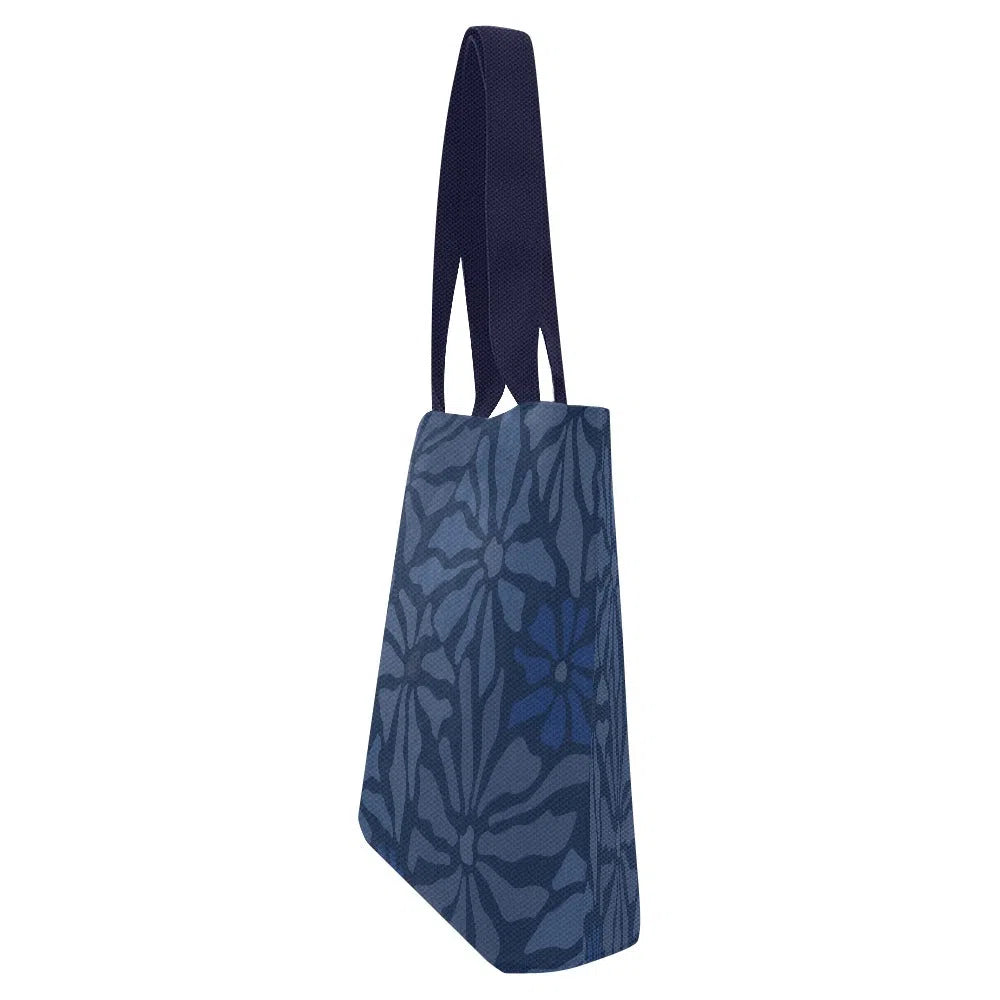 Flower Tote Bag, Periwinkle (Set of 4)