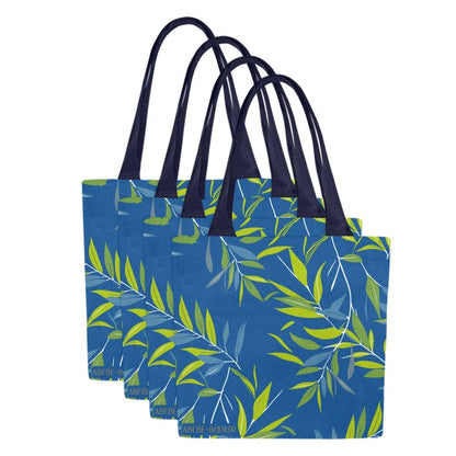 Flower Tote Bag, Willow (Set of 4)