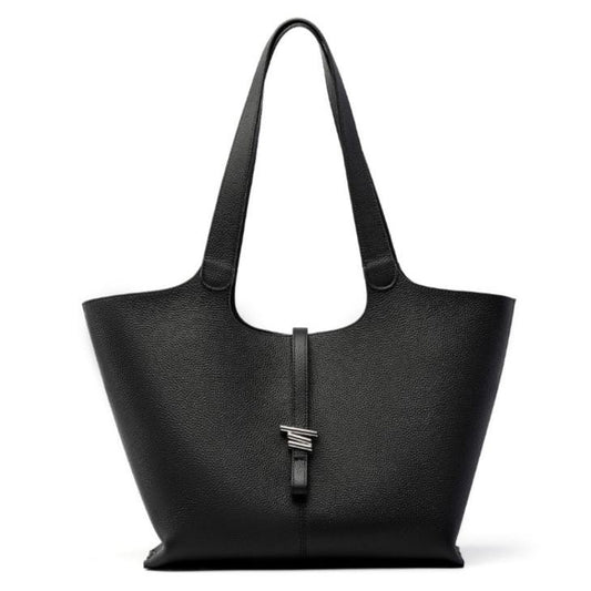 Genuine Leather Concave Tote Bag