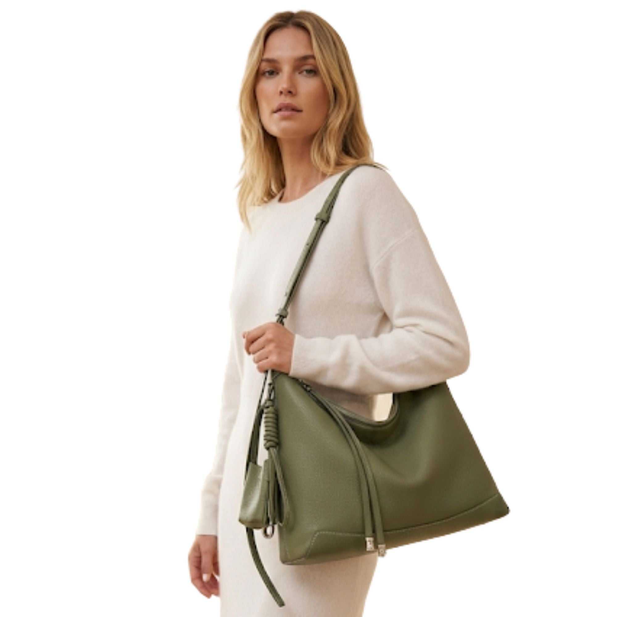 Henley Top Grain Leather Hobo