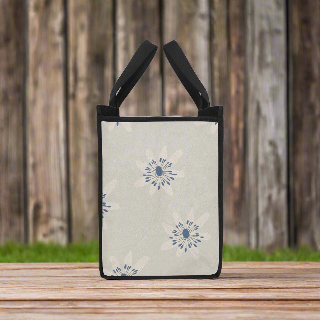 Insulated grocery shopping bags, Ecru Dandelion