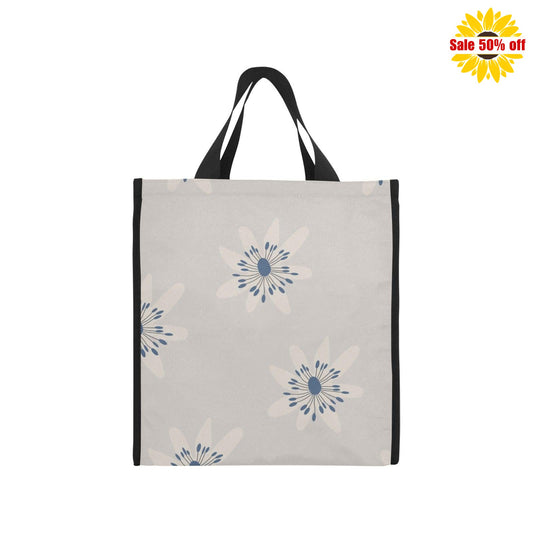 Insulated grocery shopping bags, Ecru Dandelion