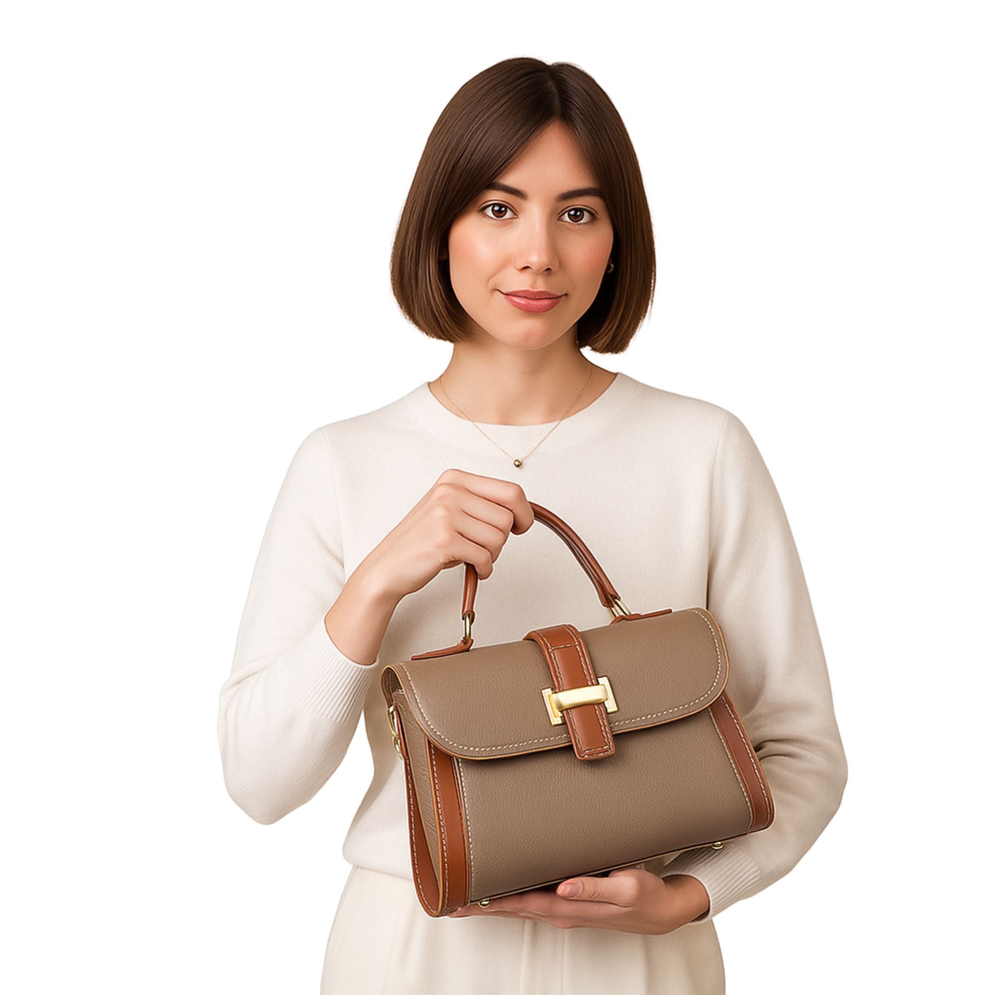 Kingsly Leather Shoulder Bag