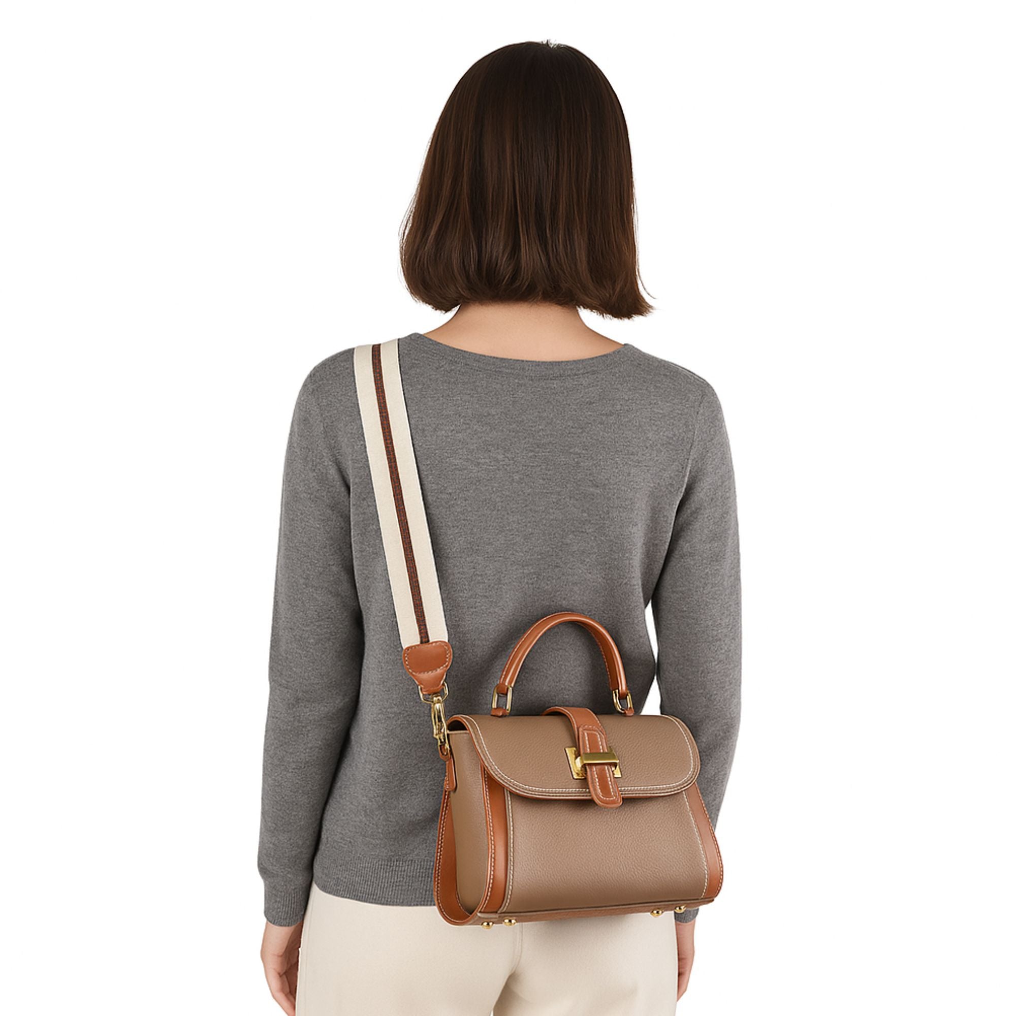 Kingsly Leather Shoulder Bag