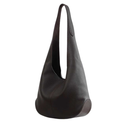 Large Leather Tote Bag Simple Relaxed Tote, genuine leather, spacious interior, stylish design.