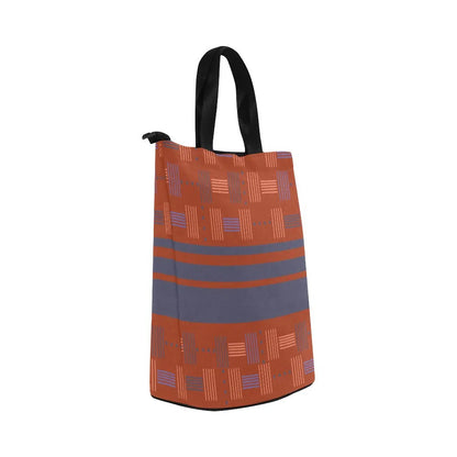 Large lunch tote bags for adults, tangerine