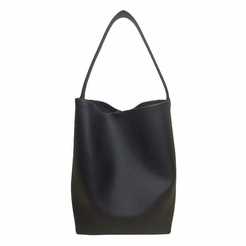 Elegant Iconic Leather Bucket Bag Lychee with chic lychee pattern and spacious design.