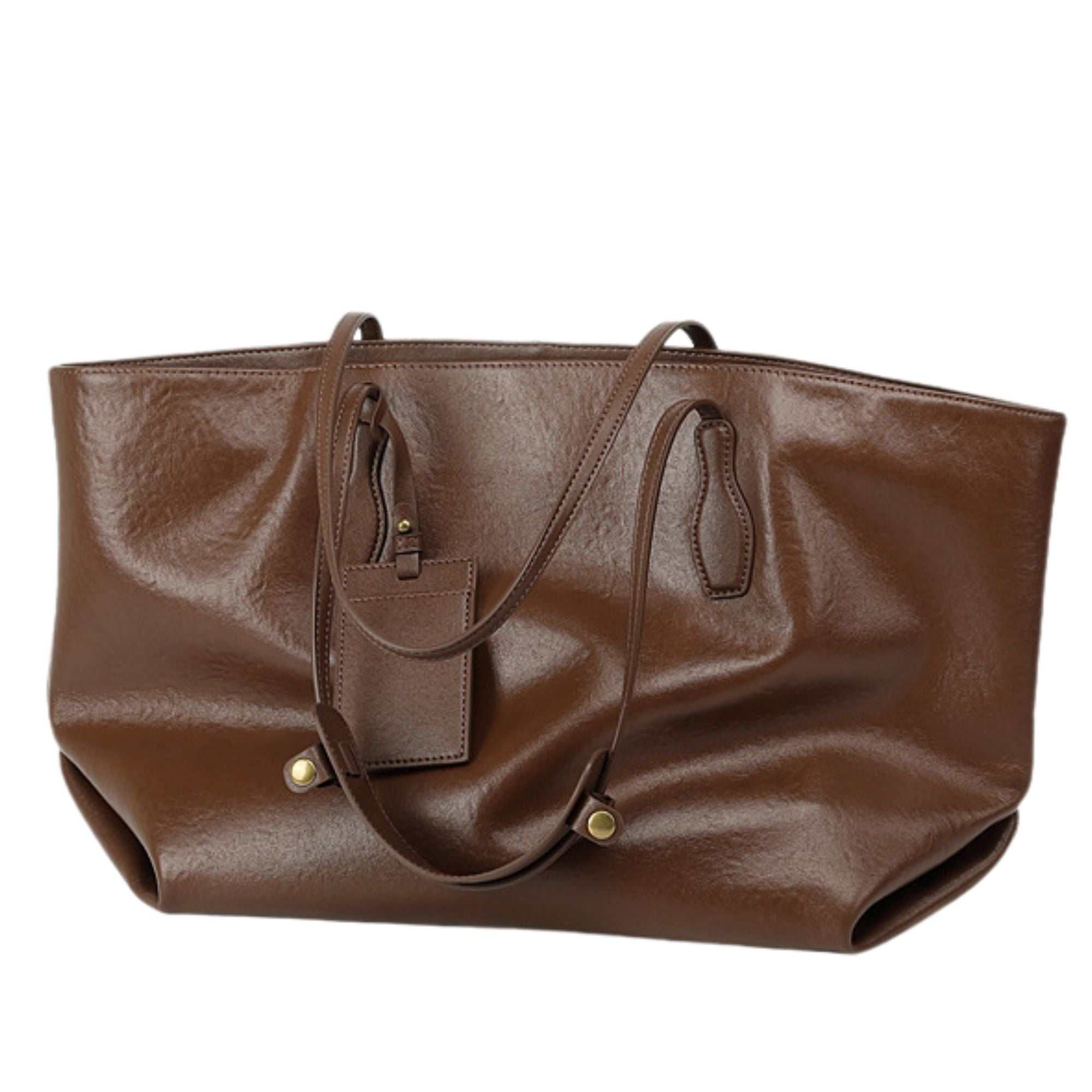 Lexington Vegetable-Tanned Genuine Leather Tote