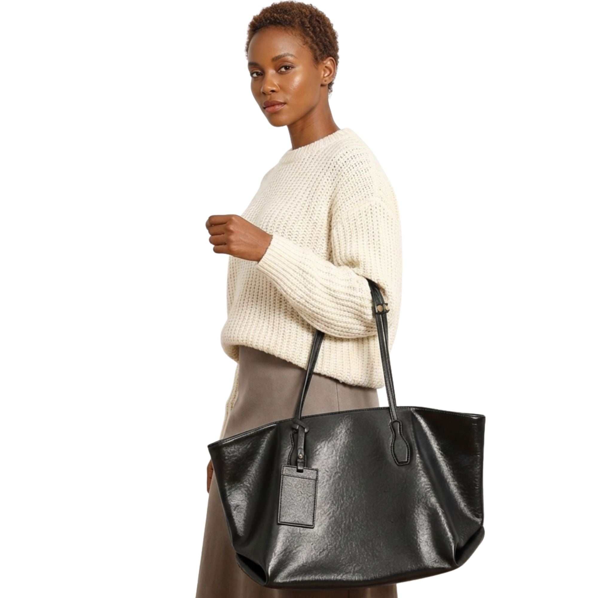 Lexington Vegetable-Tanned Genuine Leather Tote