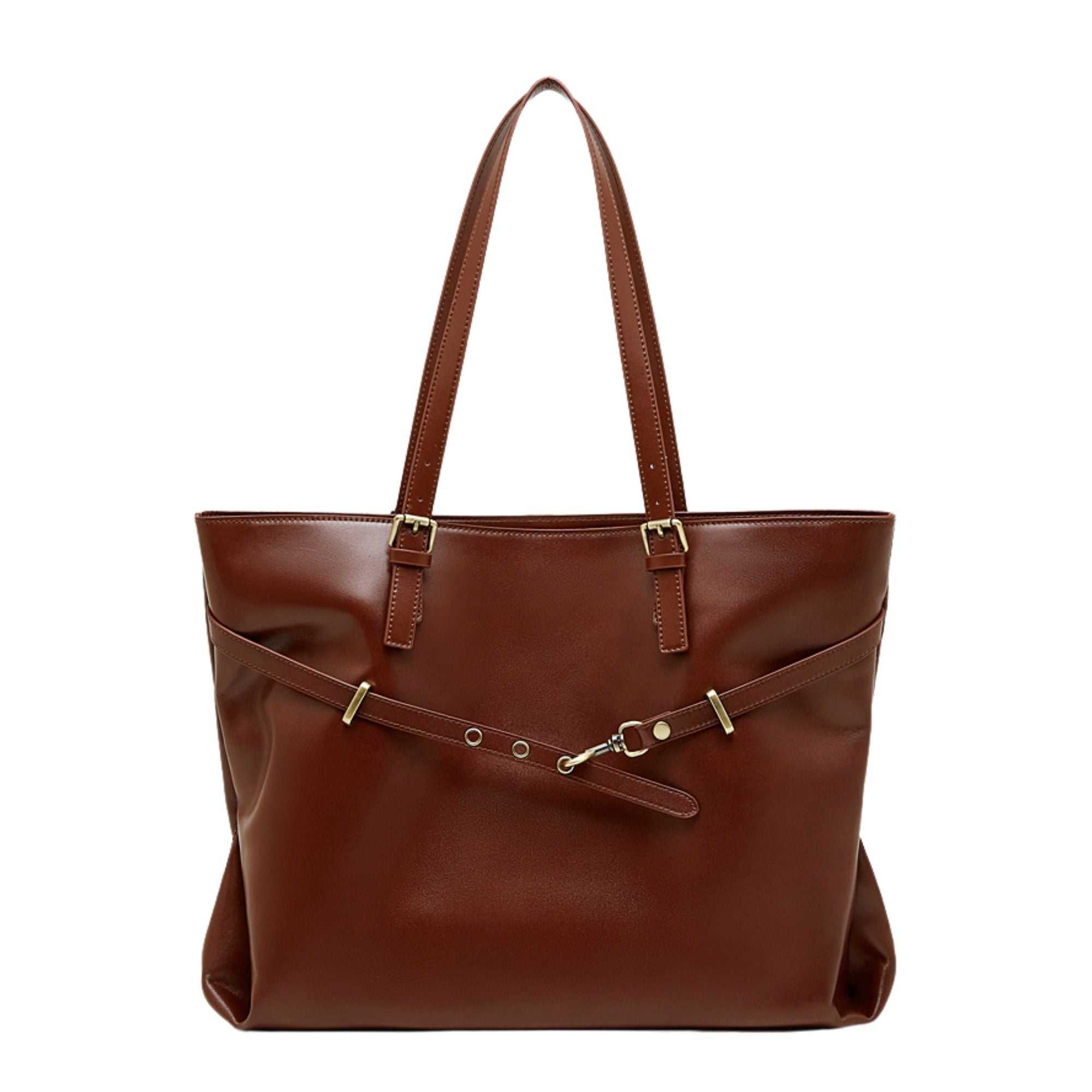 Lowell Large Vegetable-Tanned Leather Tote