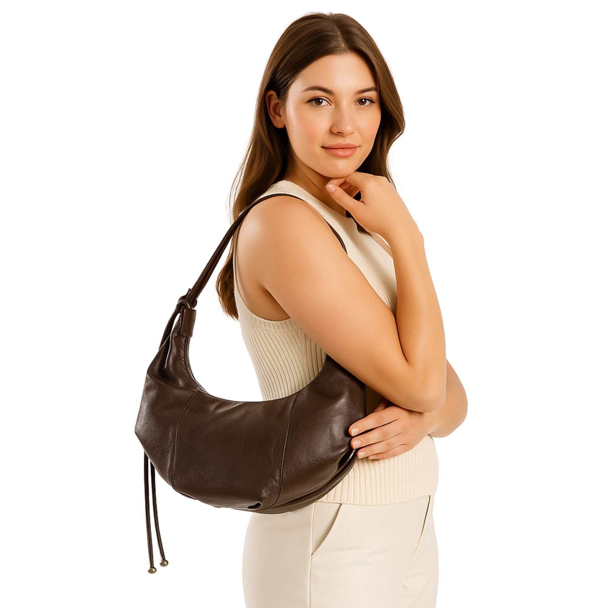 Luna Leather Croissant Sling