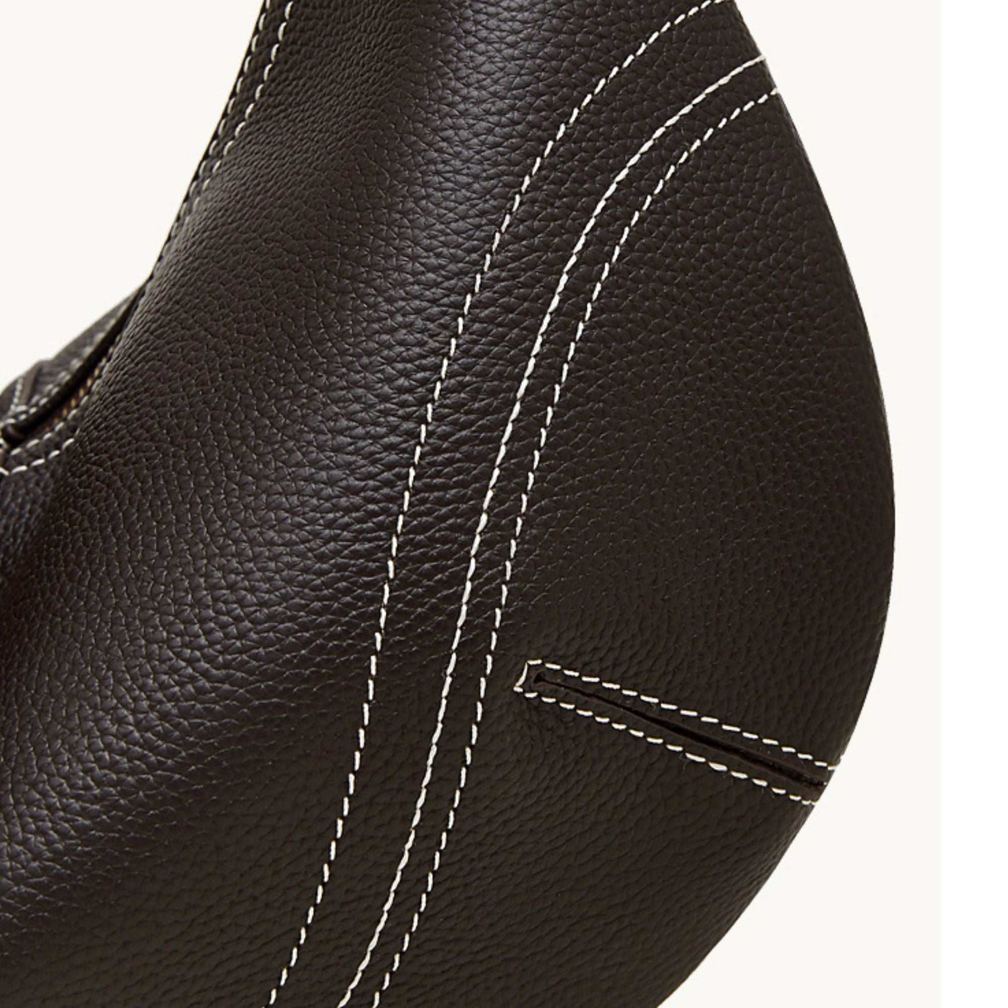 Lunara Top Grain Leather Contrast Hobo