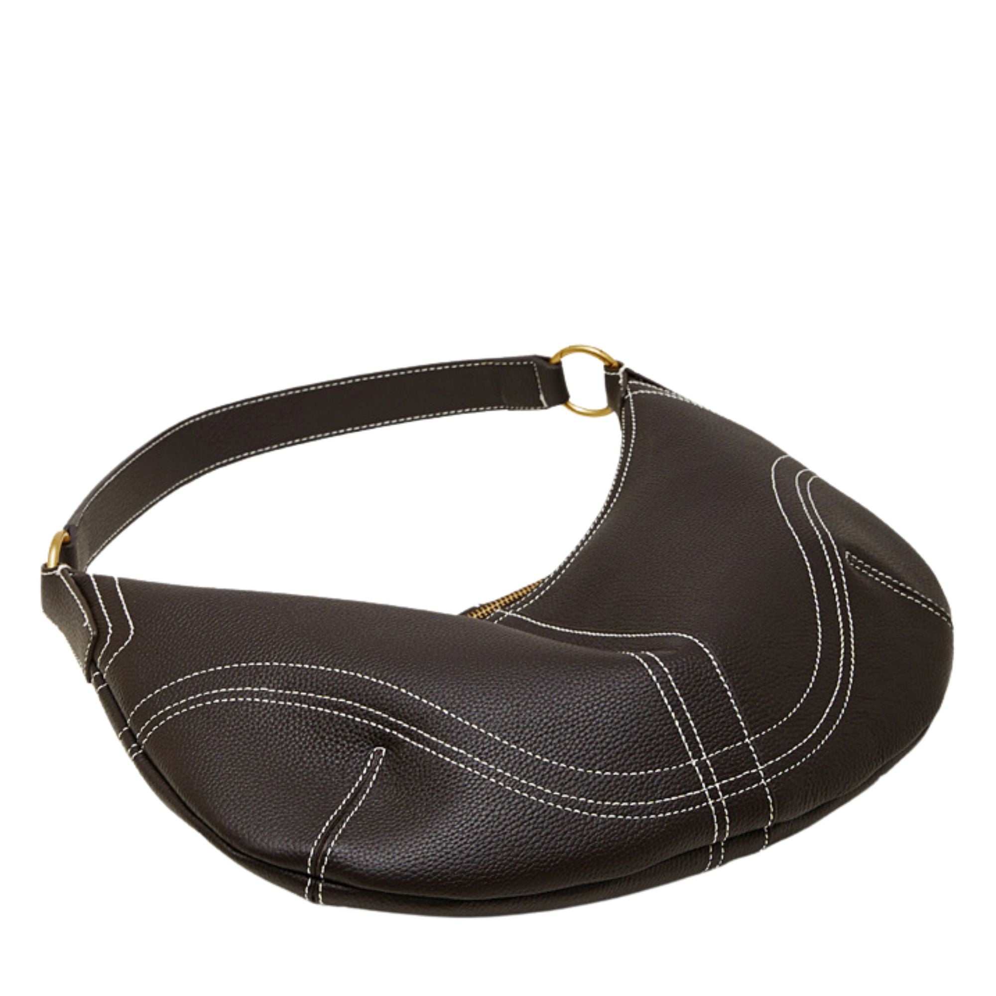 Lunara Top Grain Leather Contrast Hobo