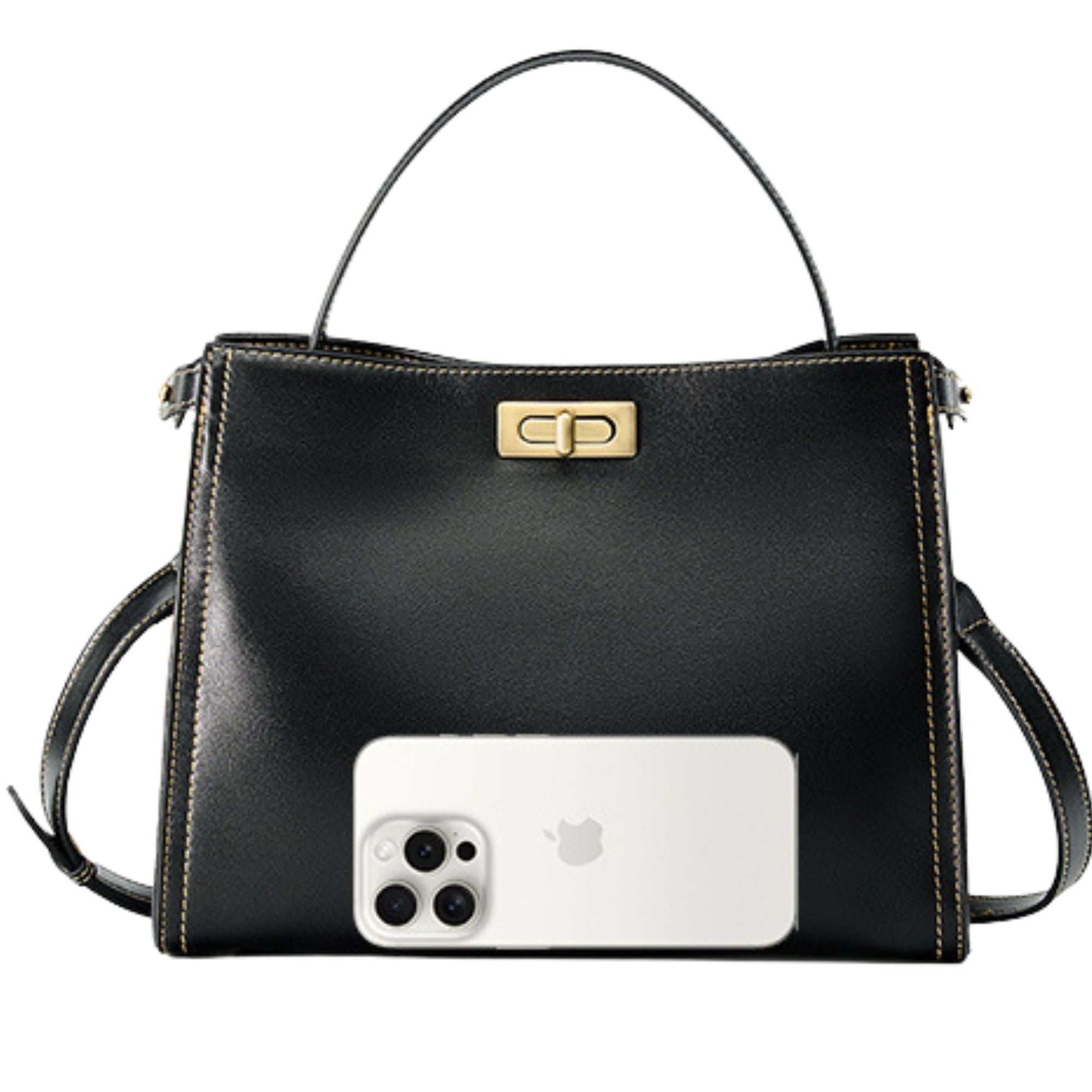 Lunara Tan Leather Crossbody