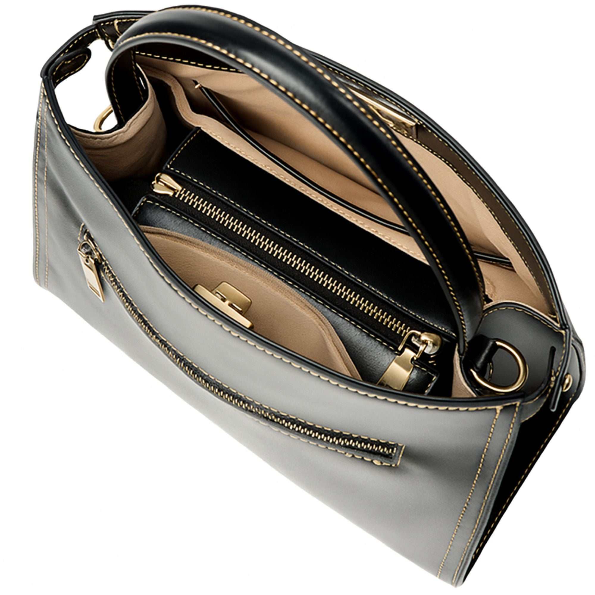 Lunara Tan Leather Crossbody