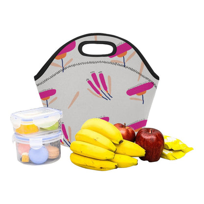 Lunch Bag for Ladies Medium, Pink Lantana