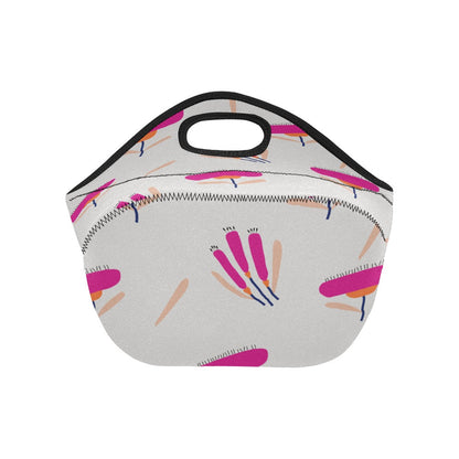 Lunch Bag for Ladies Medium, Pink Lantana