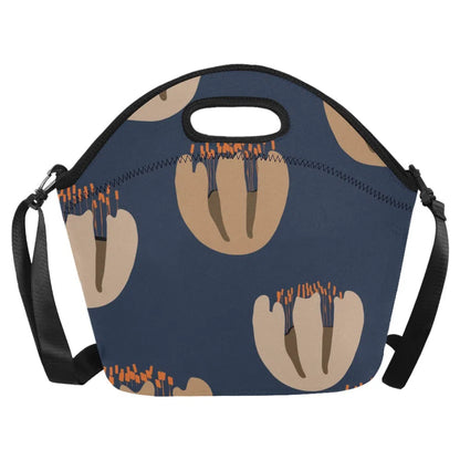 Lunch Bag for women, Orange Tulip