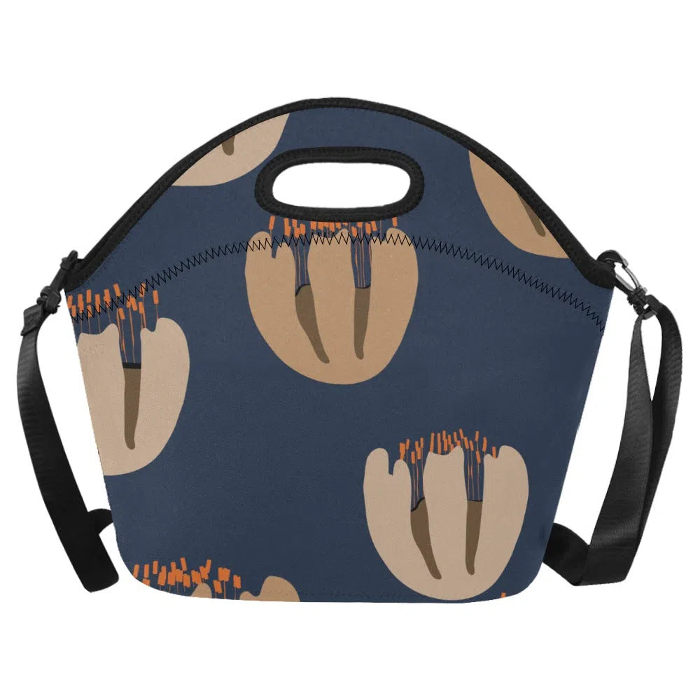 Lunch Bag for women, Orange Tulip