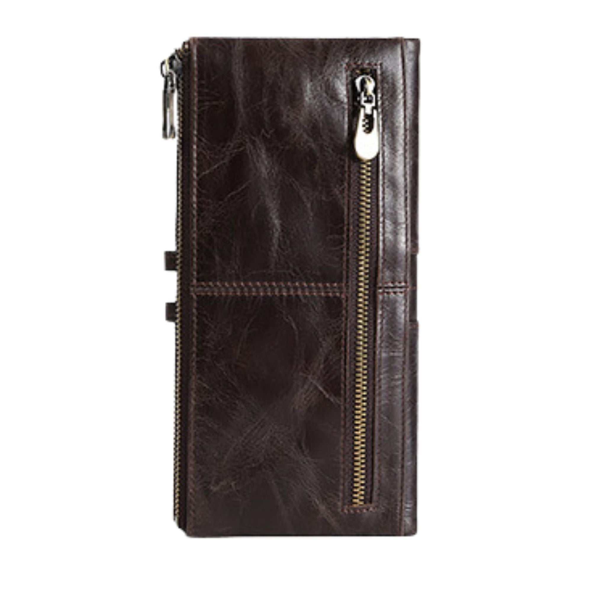 The Montauk RFID Waxed Leather Wallet