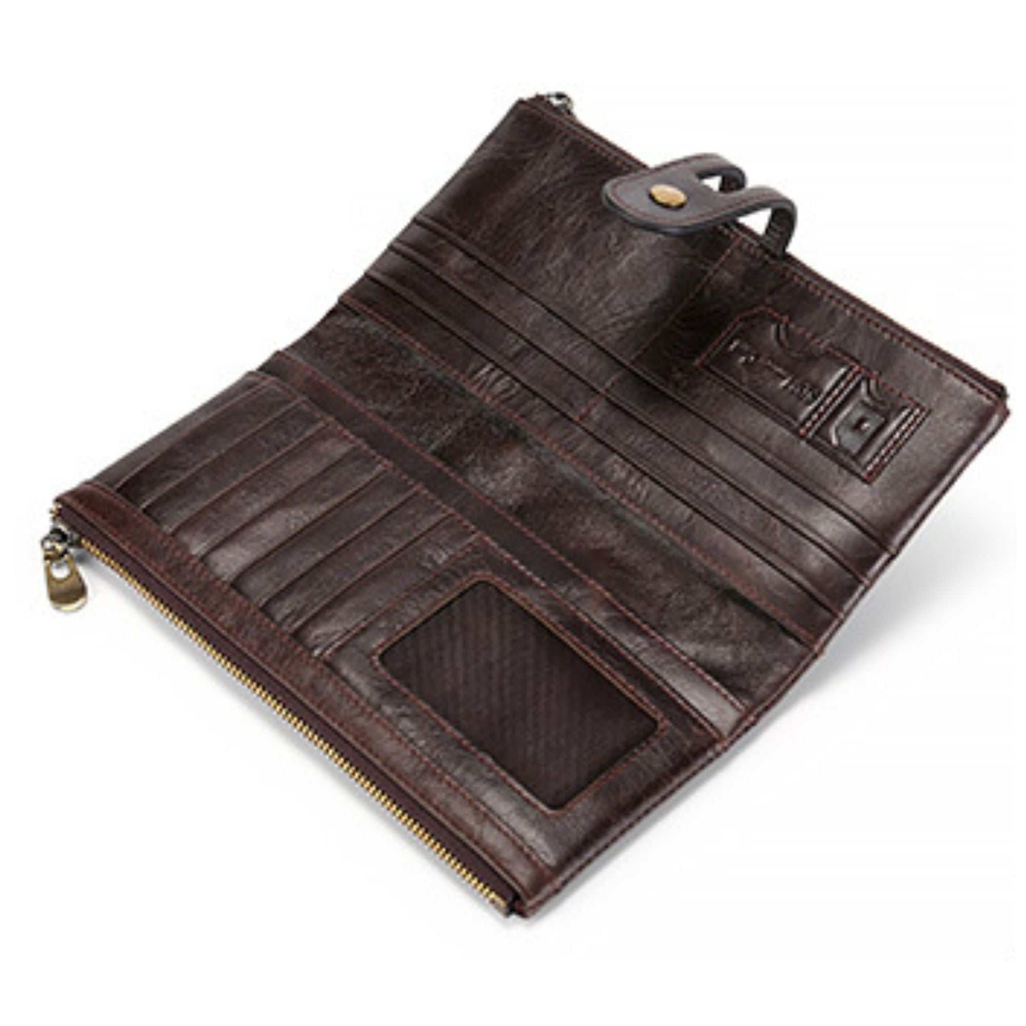 The Montauk RFID Waxed Leather Wallet