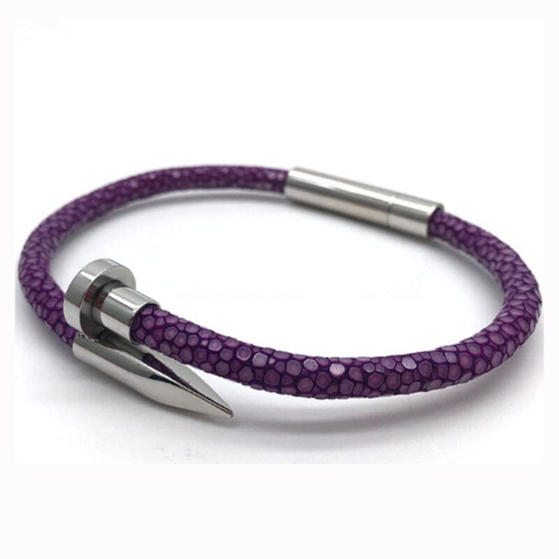 Aquatic Leather Unisex Magnetic Bracelet