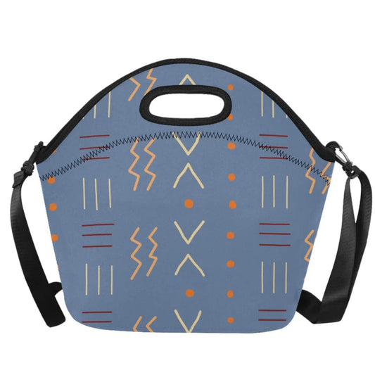 Neoprene lunch bags large, Denim