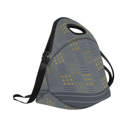 Large neoprene lunch bag, Slate