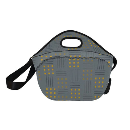 Large neoprene lunch bag, Slate