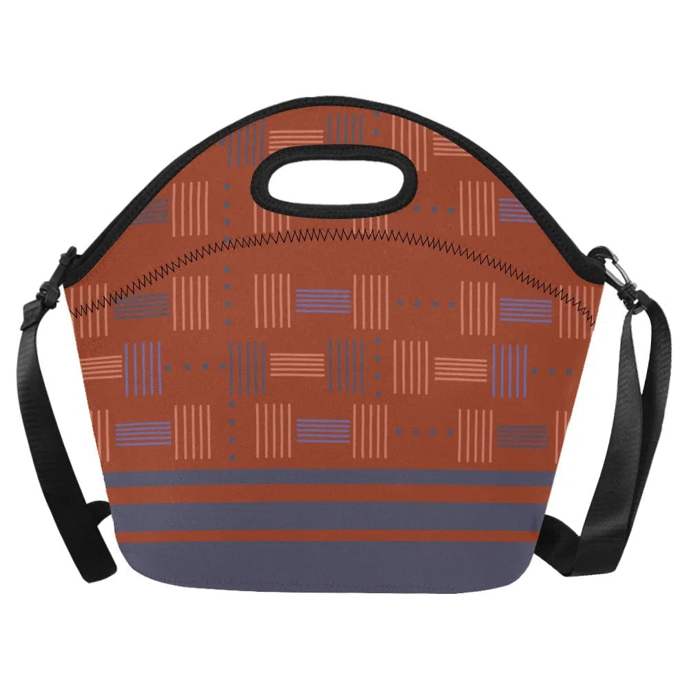 Neoprene lunch bags large, Tangerine