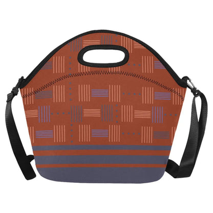 Neoprene lunch bags large, Tangerine