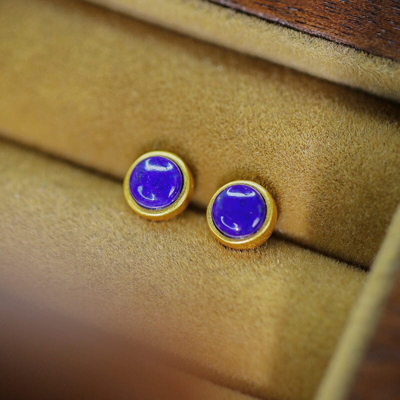 Lapis Lazuli Stone Earrings