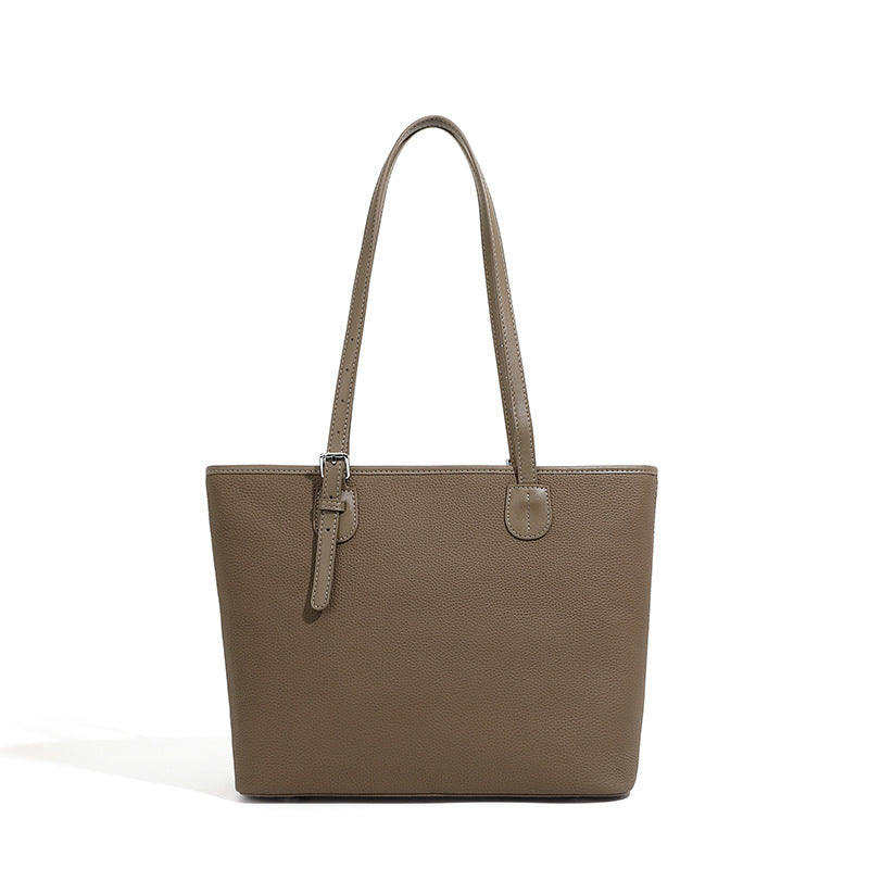 zip tote bag leather