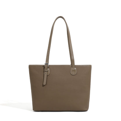 zip tote bag leather