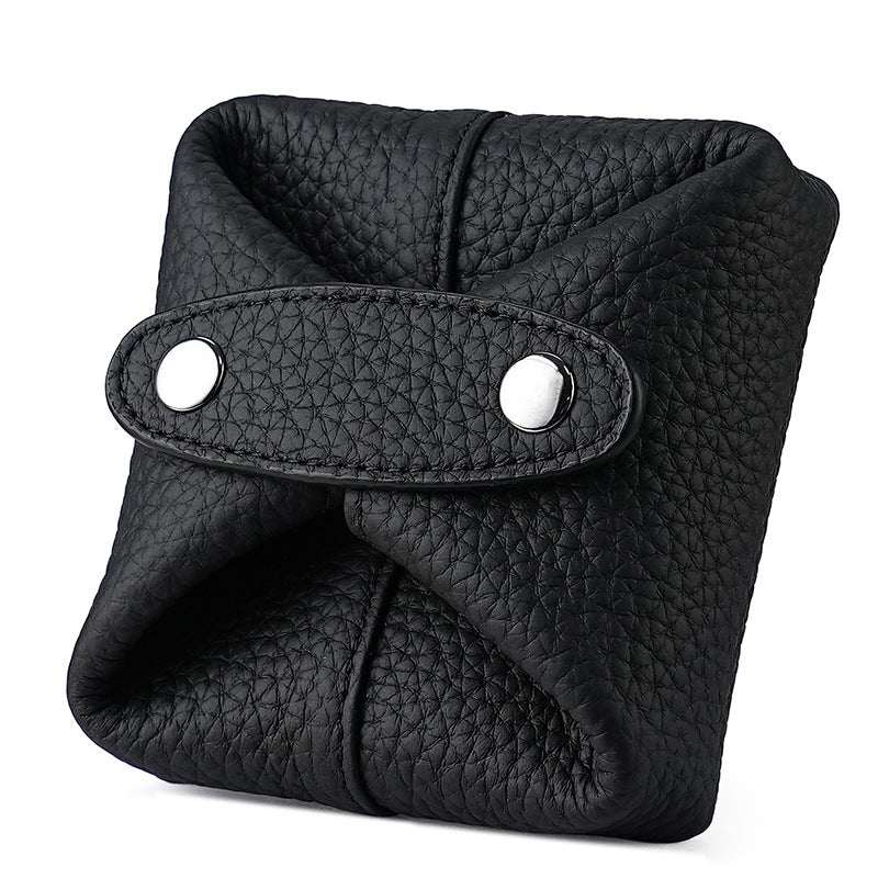 Aura Leather Small Cosmetic Pouch