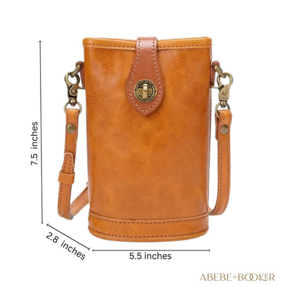 Oil Wax Leather Small Crossbody Bag