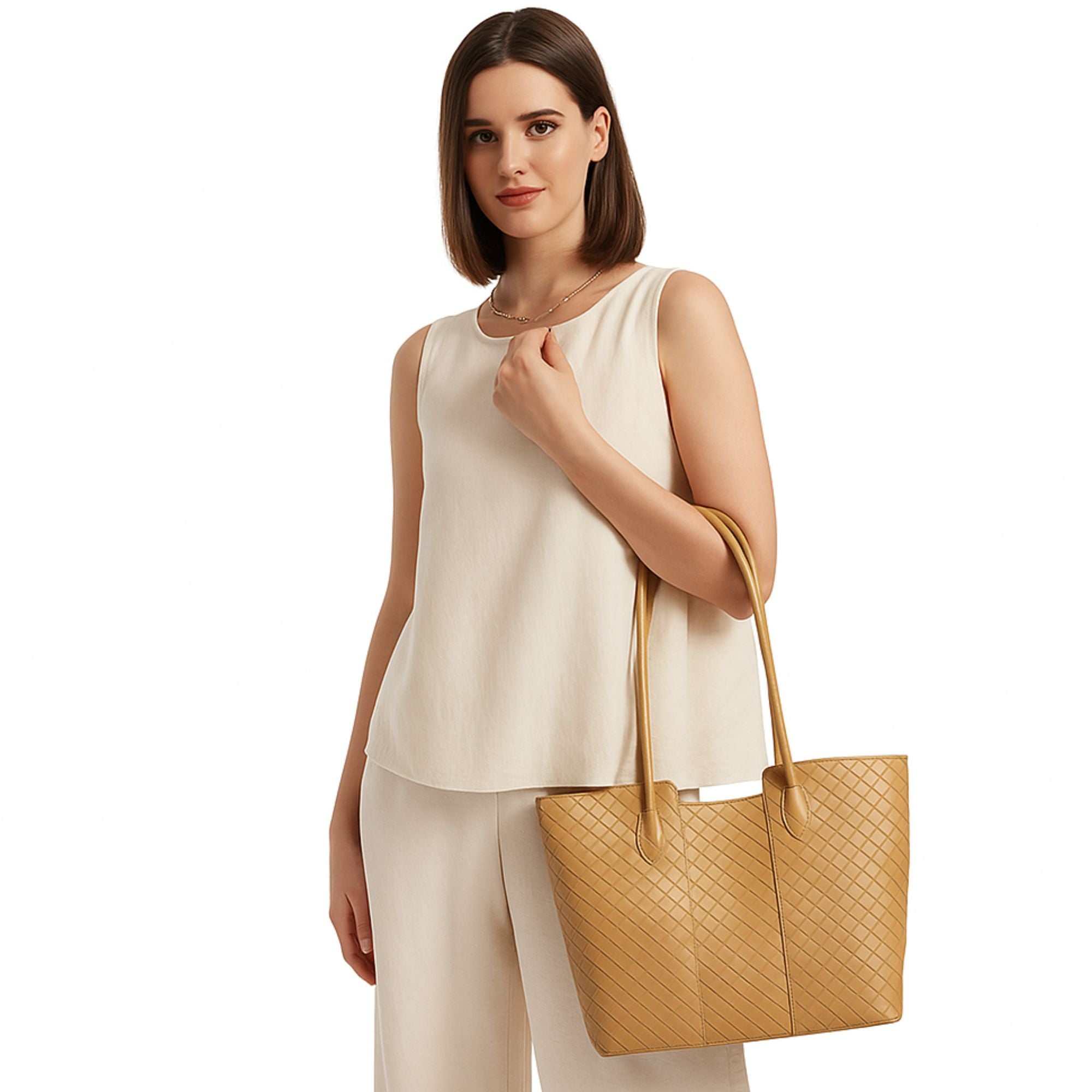 Paloma Woven Leather Tote