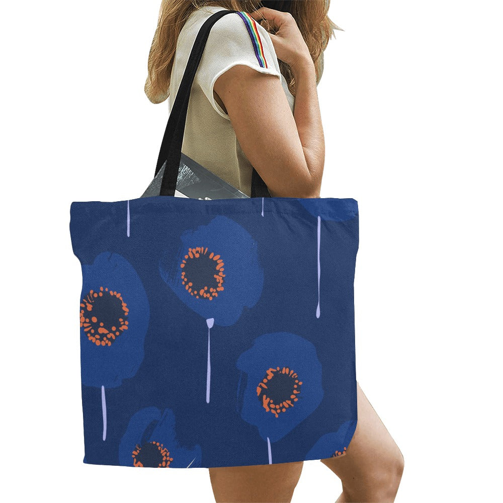 Reusable Shopper Bag, Blue Amsonia