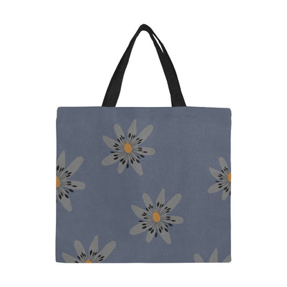 Reusable Shopper Bag, Blue Dandelion