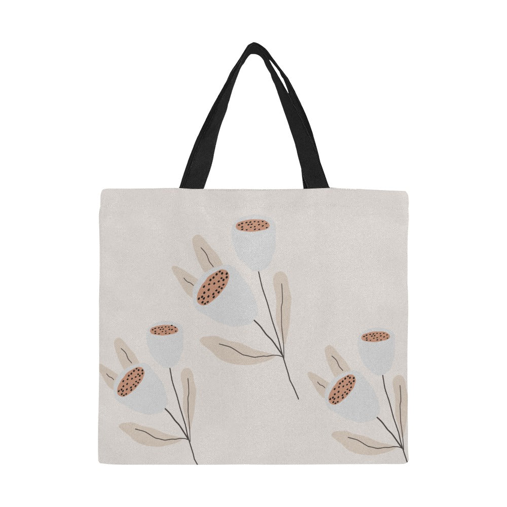 Reusable Shopper Bag, Grey Tulip