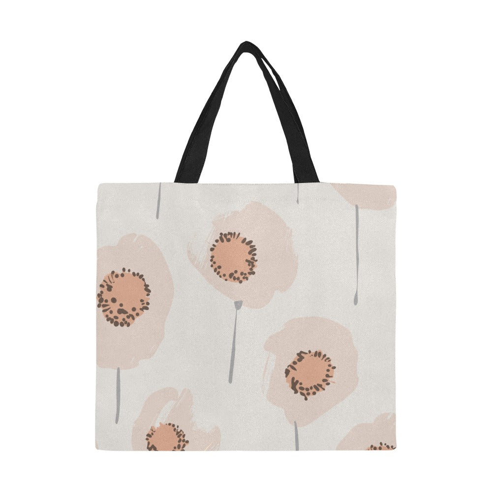 Reusable Shopper Bag, Peach Poppy