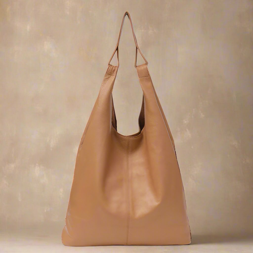 Slouchy Leather Hobo Bag