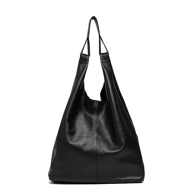 Slouchy Leather Hobo Bag