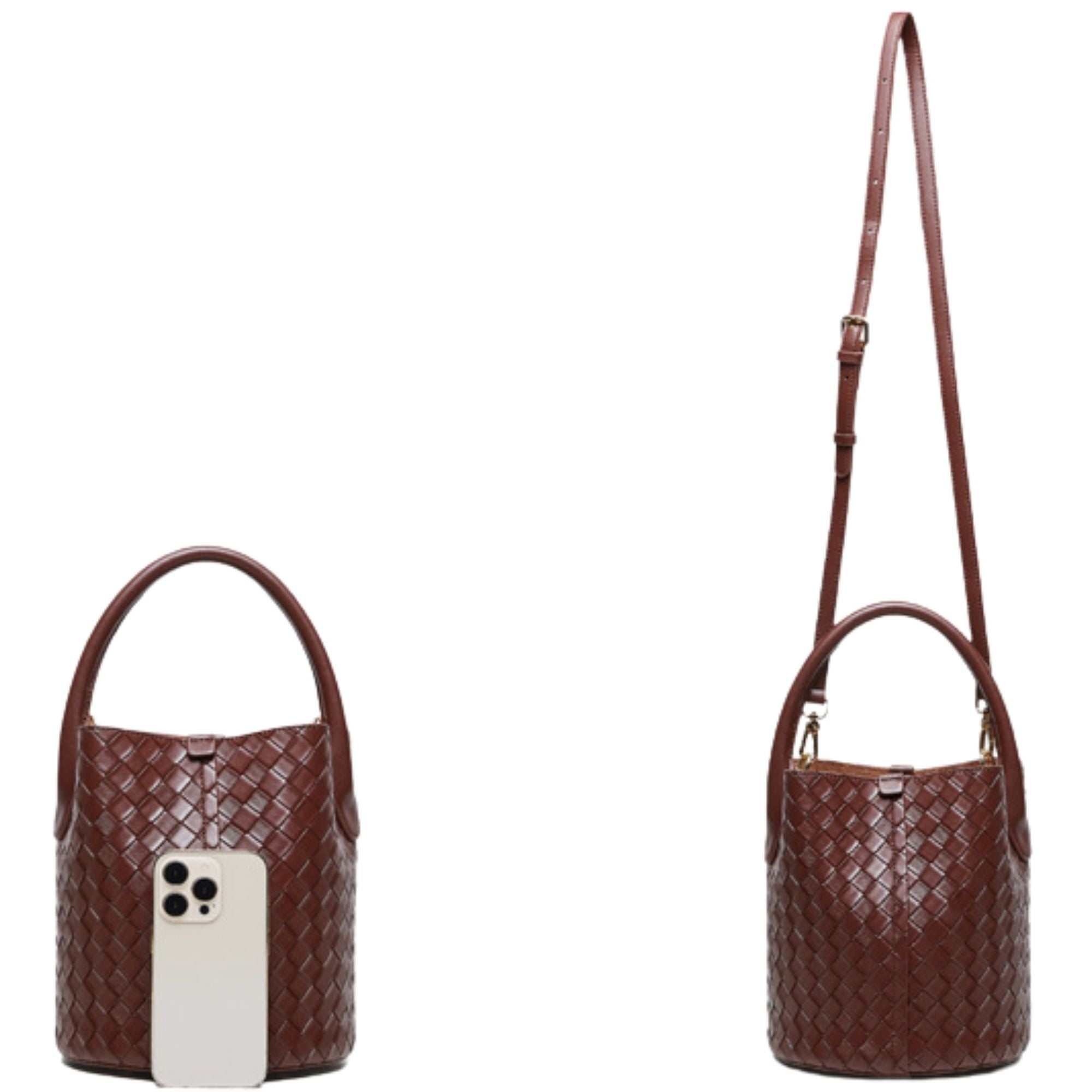 Bakewell Woven Bucket  Bag